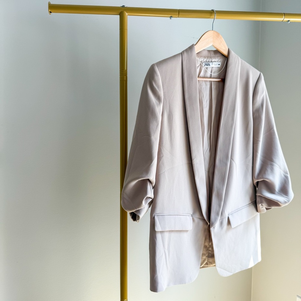 NWOT Zara Women's Beige Blazer